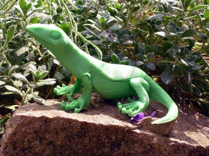 little lizard animals cute reptile 3d print model - Mito3D