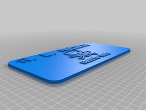 cattivo mali segni e loghi su misura 3d print model - Mito3D