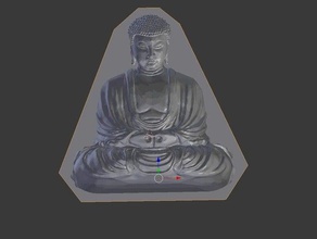 buddha optical illusion mould stand art mirror 3d print model - Mito3D