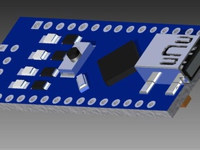 atmega328p nano v3 la electrónica ardiu arduino atmel 3d print model - Mito3D