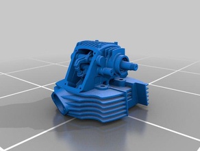 air cooled overhead cam engine head vehicles gasoline lawn mower 3d print model - Mito3D