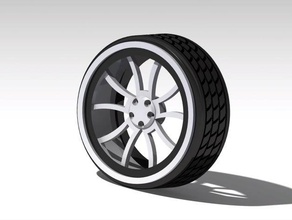 car wheel automotive 3d print model - Mito3D
