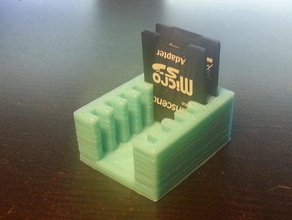 sd cards holder organization 3d print model - Mito3D