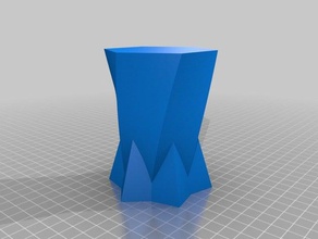 80x100 double twist vase Container kundengebundene 3d print model - Mito3D