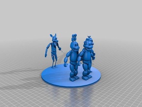 copy five nights freddy's crew model robots fazbear fnaf 3d print model - Mito3D