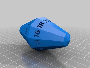 alternate d20 dice set dungeons dragons game no support role playing rpg tabletop 3d print model - Mito3D