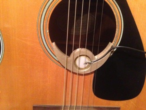 piezo pickup acoustic guitar music 3d print model - Mito3D