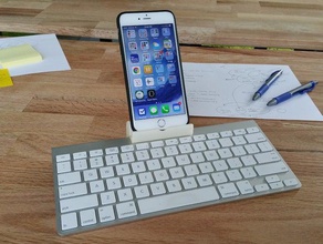 el soporte para iphone, teclado inalámbrico apple wireless keyboard la tableta de iphone 6 plus 3d print model - Mito3D