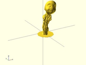 testa dancing baby groot art balli di groo 3d print model - Mito3D