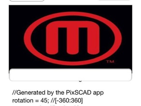 logo generato art customizer hackathon 3d print model - Mito3D