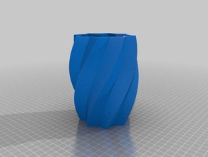 twisty vase decor customized 3d print model - Mito3D