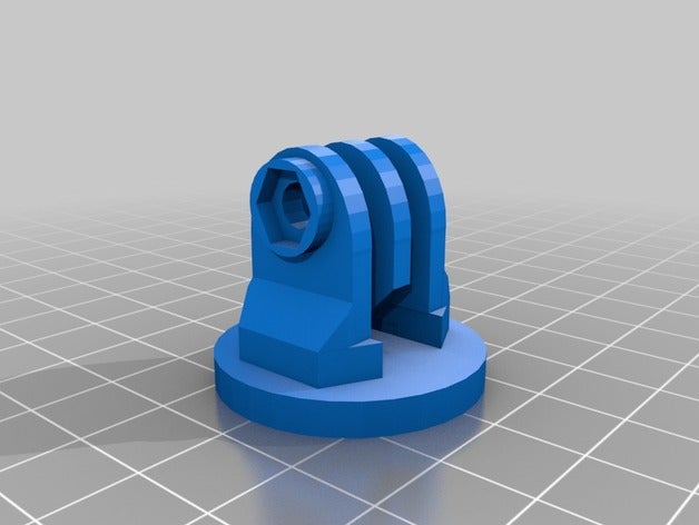 gopro tripod captive nut camera 3D print model - Mito3D