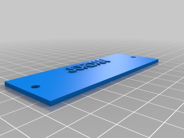 meu personalizados placa de identificação personalizador sistemas os acessórios personalizado 3D print model - Mito3D