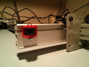 makerslidet-Nut 20mm pulley bracket 3d Drucker die extrusion h-bot TNut 3d print model - Mito3D