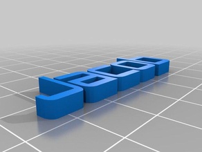 jacob signs & logos customized 3d print model - Mito3D