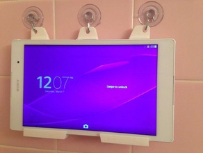 tableta de montaje en pared la ducha los hogares el monte teléfono pie 3d print model - Mito3D