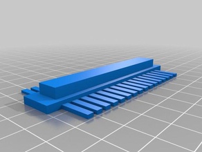 16 tooth gel comb side overhang biology customized dna electrophoresis 3d print model - Mito3D