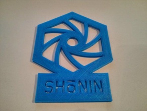 o ingresso shonin anomalia logotipo sinais e logotipos de 3d print model - Mito3D