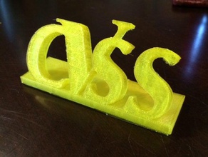 cvss-logo 3d print model - Mito3D