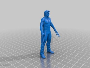 logan people marvel wolverine x-men 3d print model - Mito3D
