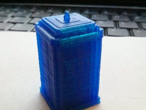 matt smith's tardis buildings & structures 11th doctor dr smith science fiction space 3d print model - Mito3D