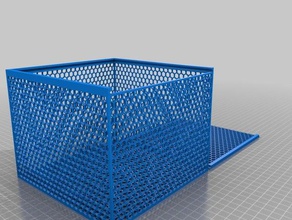 meine angepasste parametrische sechseckige Loch im Feld Container kundengebundene 3d print model - Mito3D