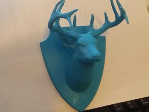 deer-on-plaque reva art 3d print model - Mito3D