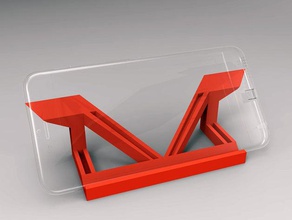 phone stand iphone 6 plus - remix paradox illusions design mobile iphone6 3d print model - Mito3D