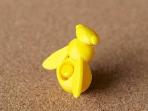 honeybee - push pin household supplies 3d print model - Mito3D