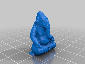 malha recolhido ganesha esculturas 3d print model - Mito3D