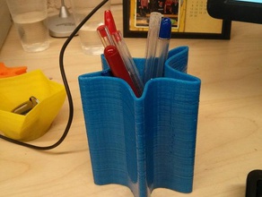 neuron pen holder containers 3d print model - Mito3D
