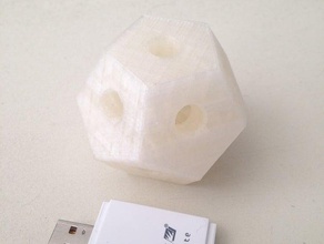 Dodekaeder Mathe-Kunst 3d print model - Mito3D