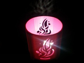 linterna sombra thingi decoración de la vela velas cubierta regalo titular lámpara el led luz del iluminación 3d print model - Mito3D