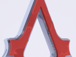 assassins creed 3 trousseau de clés porte-clés ac3 logo modèle l'anneau symbole jouet 3d print model - Mito3D