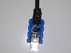 micro usb cable de enchufe la tableta microusb nook cargador teléfono 3d print model - Mito3D