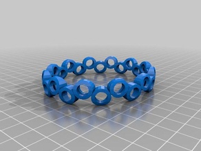 smaller circular braclet bracelets customized 3d print model - Mito3D