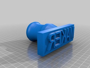 meu personalizados customizeable carimbo sinais e logotipos personalizado 3d print model - Mito3D