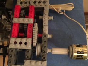 lego aks motor bağlayıcı 3d print model - Mito3D