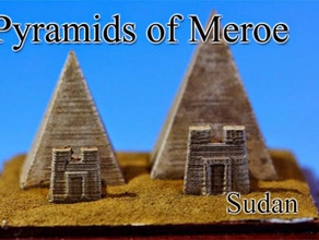 piramitler meroe sudan binalar ve yapılar 3d print model - Mito3D