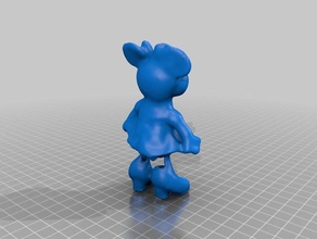 minnie mouse de escaneo a los animales 3d print model - Mito3D