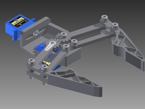 pinza robot micro servo 9g la robotica 3d print model - Mito3D
