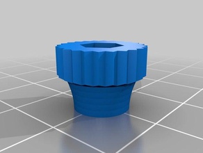 my customized universal hex nut knob parts 3d print model - Mito3D