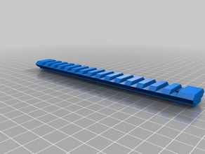 picatinny rail ar-15 foregrip A impressão 3d 3d print model - Mito3D
