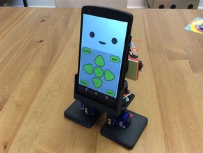 mobbob - smart-phone controlled desktop robot robotics arduino nexus 5 robots smartphone 3d print model - Mito3D