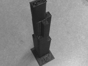 sears Kulesi, chicago binalar ve yapılar 3d print model - Mito3D