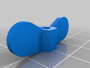 parametrische Flügelmutter Teile customizer 3d print model - Mito3D
