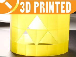 triforce supporto di candela giochi gioco originale la leggenda zelda 3d print model - Mito3D