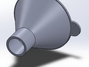 funil - 17mm-base 50mm superior as ferramentas a acetona 3d print model - Mito3D
