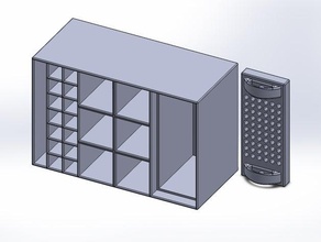 küçük araç kutusu organizasyon bit hassas tornavida depolama aracı alet tepsi 3d print model - Mito3D