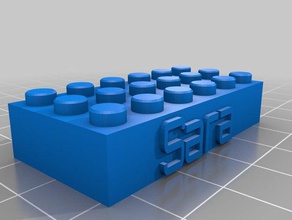 sara Bau-Spielzeug kundengebundene 3d print model - Mito3D